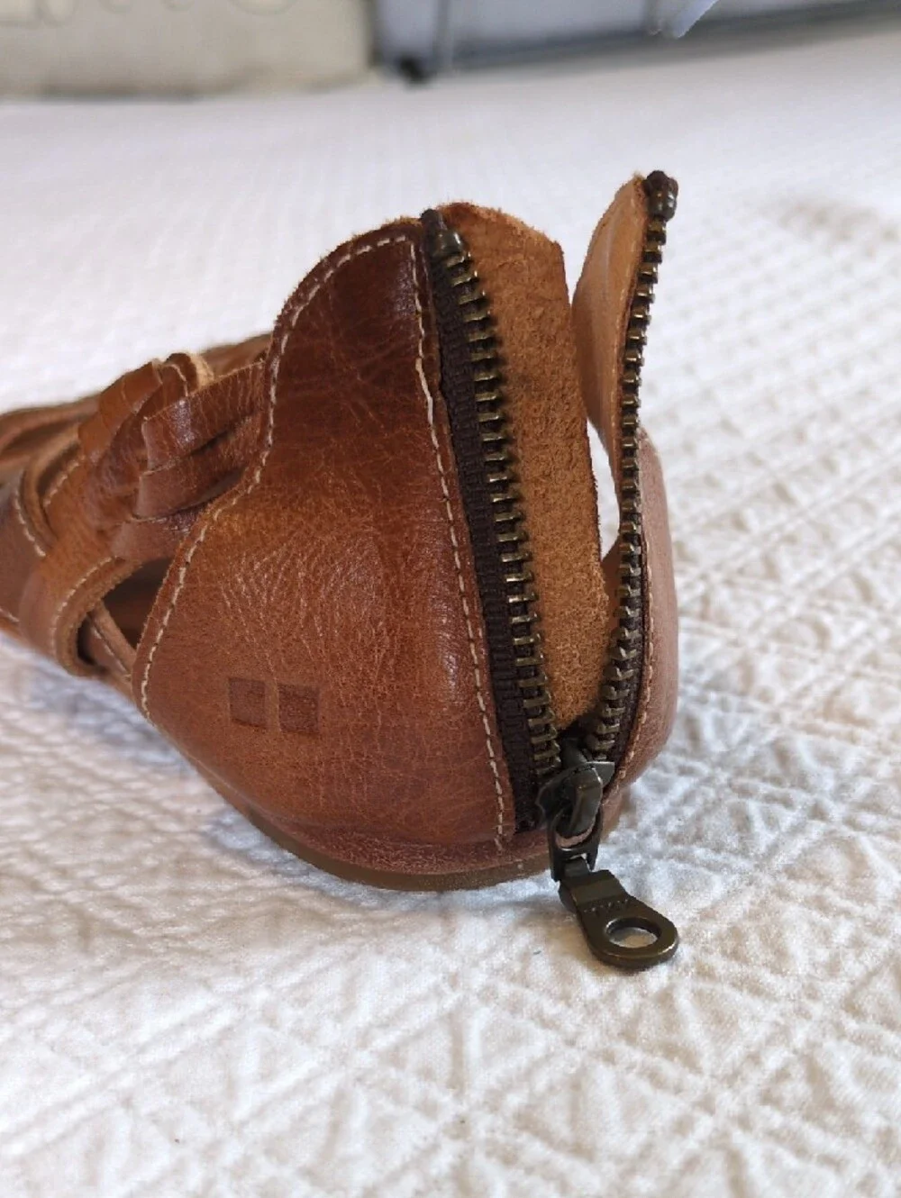 BED|STU Cara Brown Leather Strappy Gladiator Sandals Size 7.5 - Picture 11 of 12